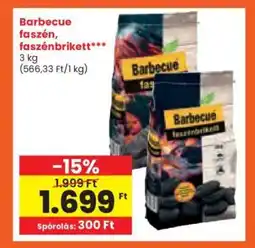 Barbecue faszén, faszénbrikett 3kg