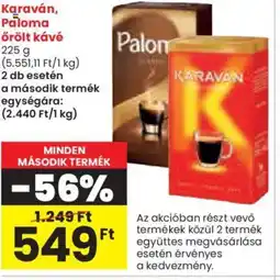 Spar Karaván, Paloma őrölt kávé 225g ajánlat