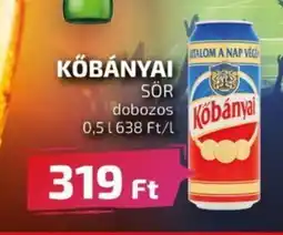 CBA KŐBÁNYAI SÖR 0,5l ajánlat