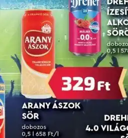 Príma ARANY ÁSZOK SÖR 0,5l ajánlat