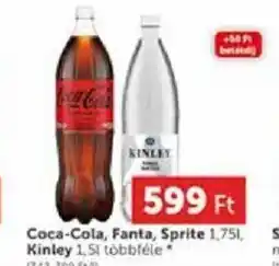 PRIVÁT Coca-Cola, Fanta, Sprite 1,75l ajánlat
