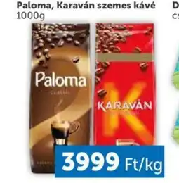 PRIVÁT Paloma, Karaván szemes kávé 1000g ajánlat