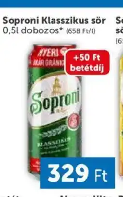PRIVÁT Soproni Klasszikus sor 0,5l ajánlat