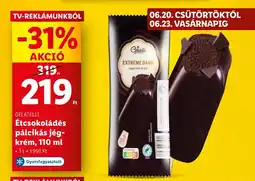 Lidl GELATELLI Étcsokoládés pálcikás jég- krém, 110 ml ajánlat