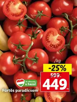 Lidl Fürtös paradicsom 1kg ajánlat