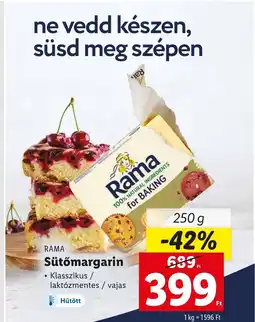 Lidl Rama Sütőmargarin 250g ajánlat