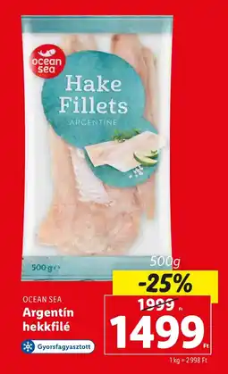Lidl OCEAN SEA Argentín hekkfilé 500g ajánlat