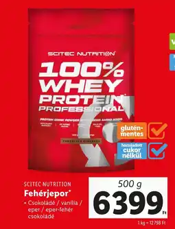 Lidl SCITEC NUTRITION Fehérjepor 500g ajánlat