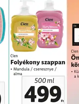 Lidl Cien Folyékony szappan 500ml ajánlat