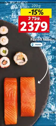 Lidl Füstölt lazac 220g ajánlat