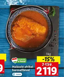 Lidl Halászlé afrikai harcsafilével 1kg ajánlat