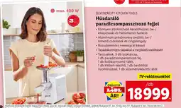 Lidl SILVERCREST® KITCHEN TOOLS Húsdaráló paradicsompasszírozó fejjel 1db ajánlat