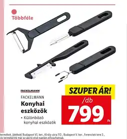 Lidl FACKELMANN Konyhai eszközök 1db ajánlat