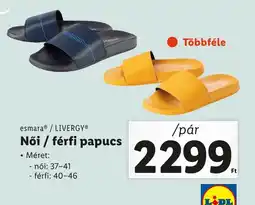 Lidl EsmaraⓇ/LIVERGYⓇ Női / férfi papucs pár ajánlat