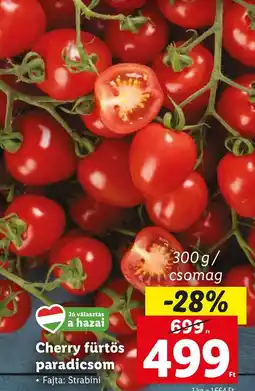 Lidl Cherry fürtös paradicsom 300g ajánlat