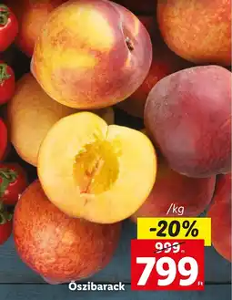 Lidl Őszibarack ajánlat