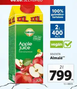 Lidl SOLEVITA Almalé 2l ajánlat