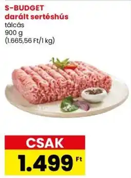 Spar Market S-BUDGET darált sertéshús 900g ajánlat