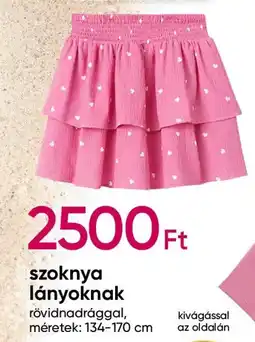 Szoknya lányoknak
