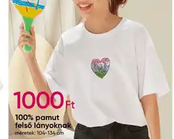 Pepco 100% pamut felső lányoknak ajánlat
