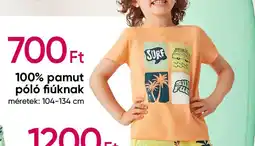 Pepco 100% pamut póló fiúknak ajánlat