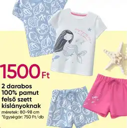 Pepco 2 darabos 100% pamut felső szett kislányoknak ajánlat
