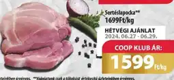 Coop Sertéslapocka ajánlat