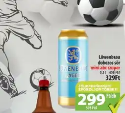 Coop Löwenbrau dobozos sör 0,5l ajánlat