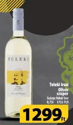 Coop Teleki Irsai Olivér 0,75l ajánlat