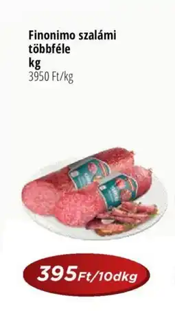 Real Finonimo szalámi többféle 10dkg ajánlat