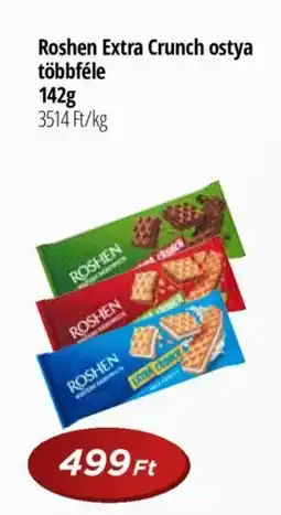 Real Roshen Extra Crunch ostya többféle 142g ajánlat