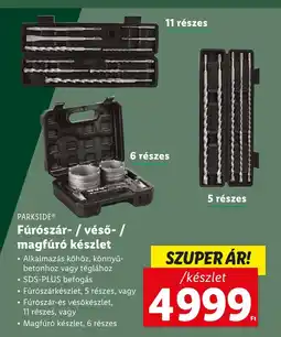 Lidl PARKSIDE® Fúrószár- / véső- / magfúró készlet ajánlat