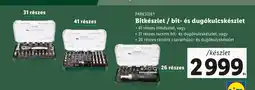 Lidl PARKSIDE® Bitkészlet / bit- és dugókulcskészlet ajánlat