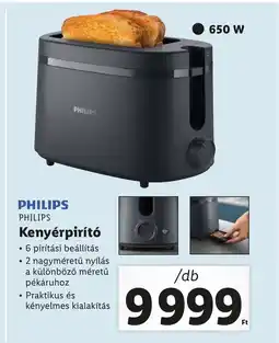 Lidl PHILIPS Kenyérpirító ajánlat