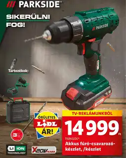 Lidl PARKSIDE® Akkus fúró-csavarozó- készlet, /készlet ajánlat