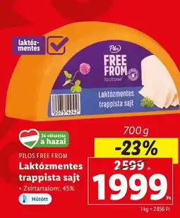 Lidl Laktózmentes trappista sajt 700g ajánlat