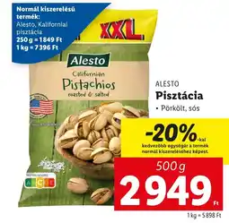 Lidl pisztácia 500g ajánlat