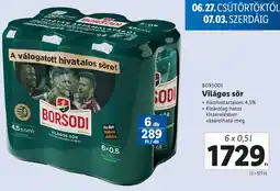 Lidl Világos sör 6 x 0,5l ajánlat
