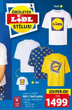 Lidl Női / férfi póló ajánlat