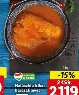 Lidl Halászlé afrikai harcsafilével 1kg ajánlat
