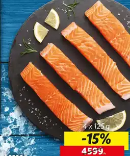 Lidl Lazac szeletek bőrrel 4 x 125g ajánlat