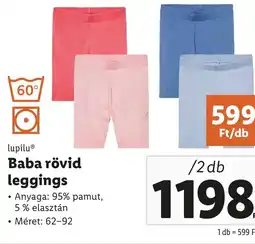 Lidl Baba rövid leggings ajánlat