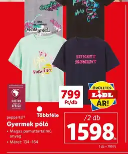 Lidl Gyermek póló ajánlat