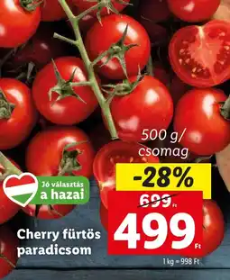 Lidl Cherry fürtös paradicsom 500g ajánlat