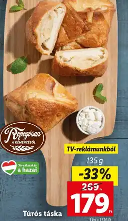 Lidl Túrós táska 135G ajánlat