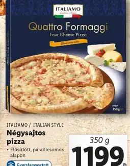 Lidl Négysajtos pizza 350g ajánlat