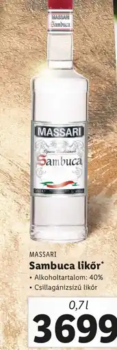 Lidl Sambuca likőr 0,7l ajánlat