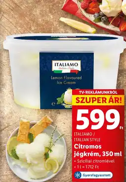 Lidl Citromos jégkrém, 350 ml ajánlat
