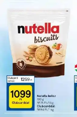 Tesco Nutella keksz 193g ajánlat