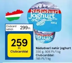 Tesco Nádudvari natúr joghurt 330g ajánlat